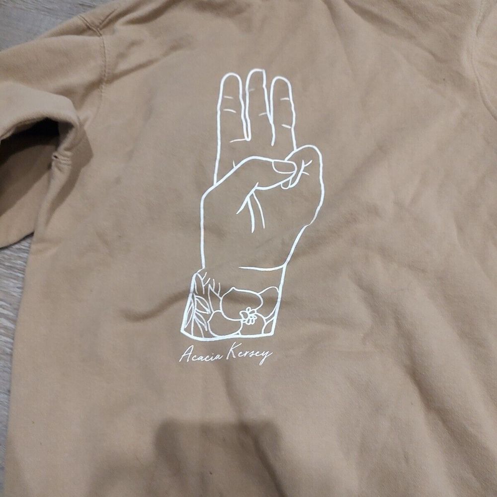 Fanjoy Unisex Hoodie Sweatshirt Small Brown Long Sleeve Acacia Kersey Merch - Picture 6 of 6